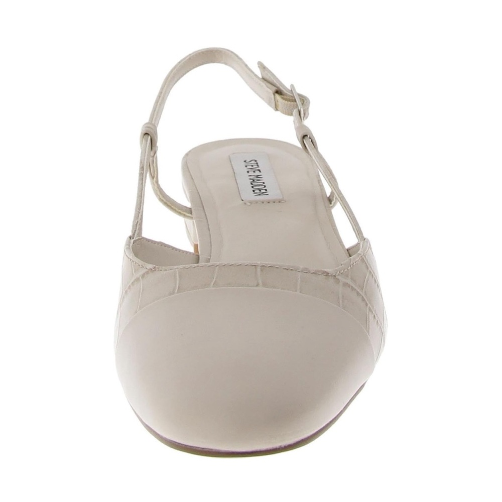 Steve Madden Cream Slingback Flats - Picture 2 of 5